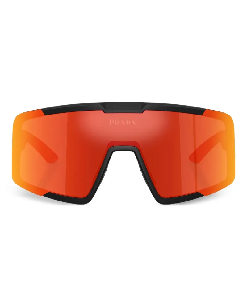 Prada shield-frame sunglasses - Schwarz Schwarz