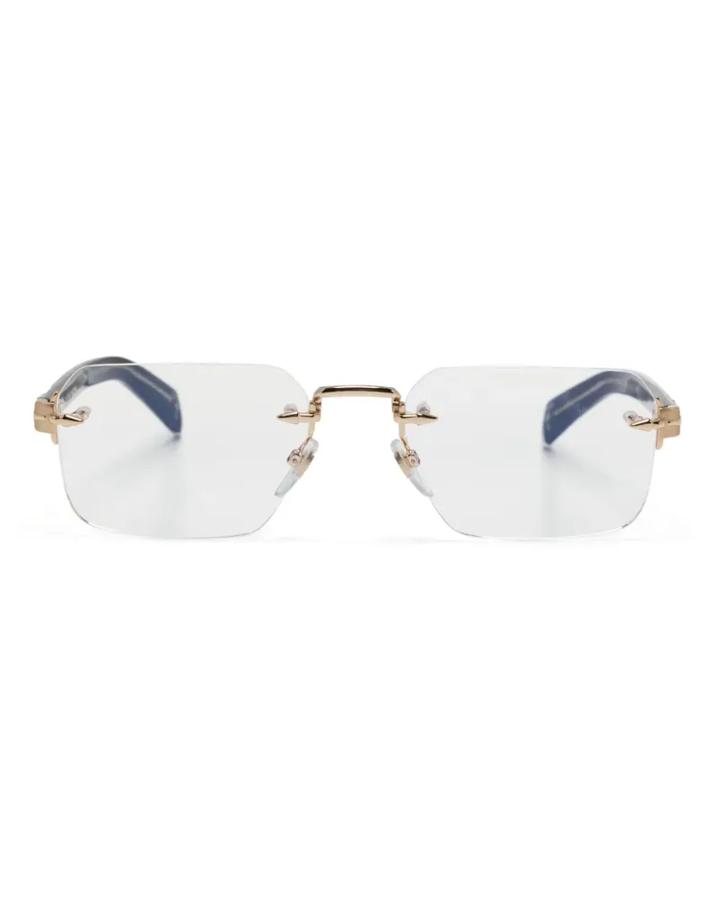 EYEWEAR by DAVID BECKHAM Rahmenlose Brille mit eckigen Gläsern - Schwarz Schwarz