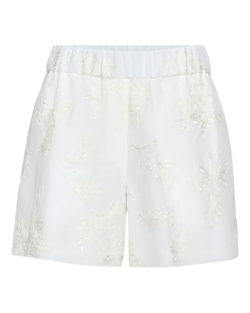 Brunello Cucinelli Shorts aus Baumwoll-Organza - Weiß Weiß