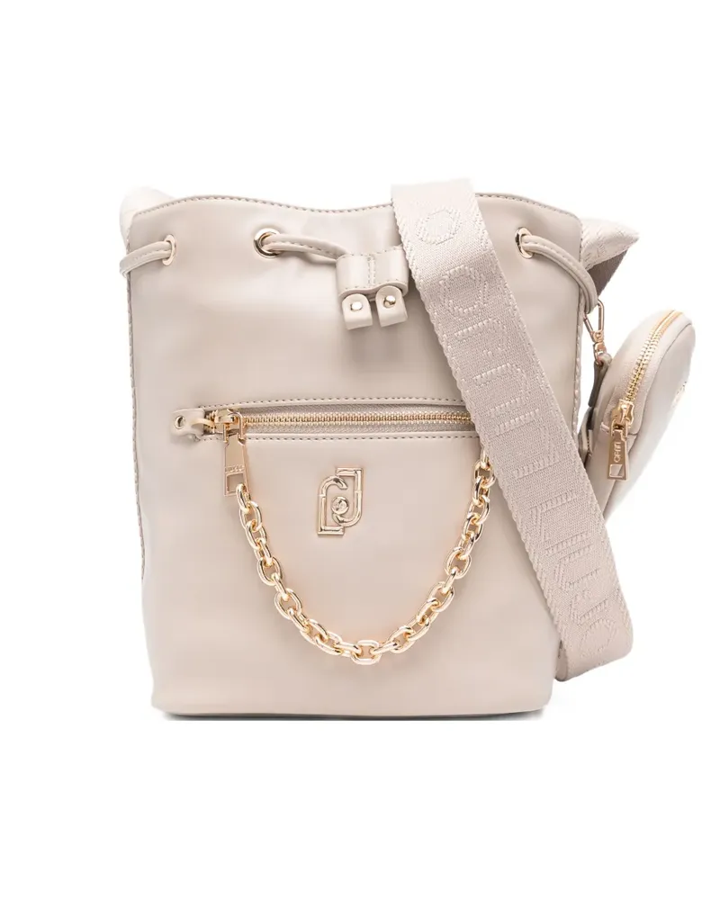 Liu Jo Kordelzug-Beuteltasche mit Kettendetail - Nude Nude