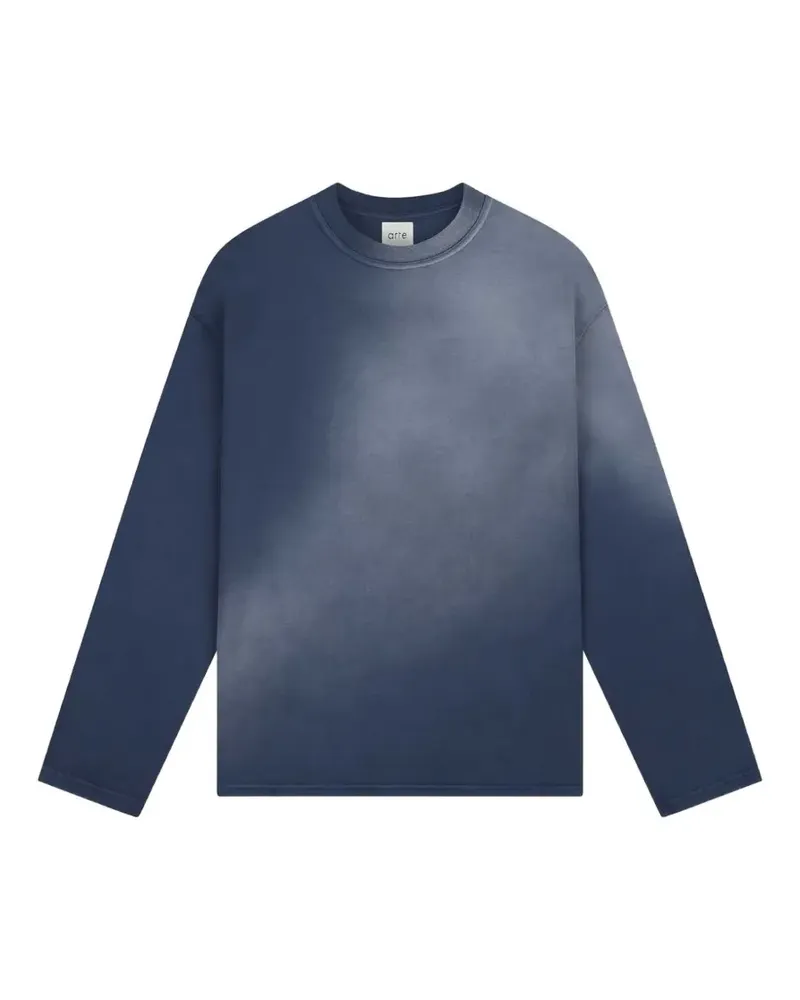 Arte Antwerp Stencil Sunfade long-sleeve T-shirt - Blau Blau