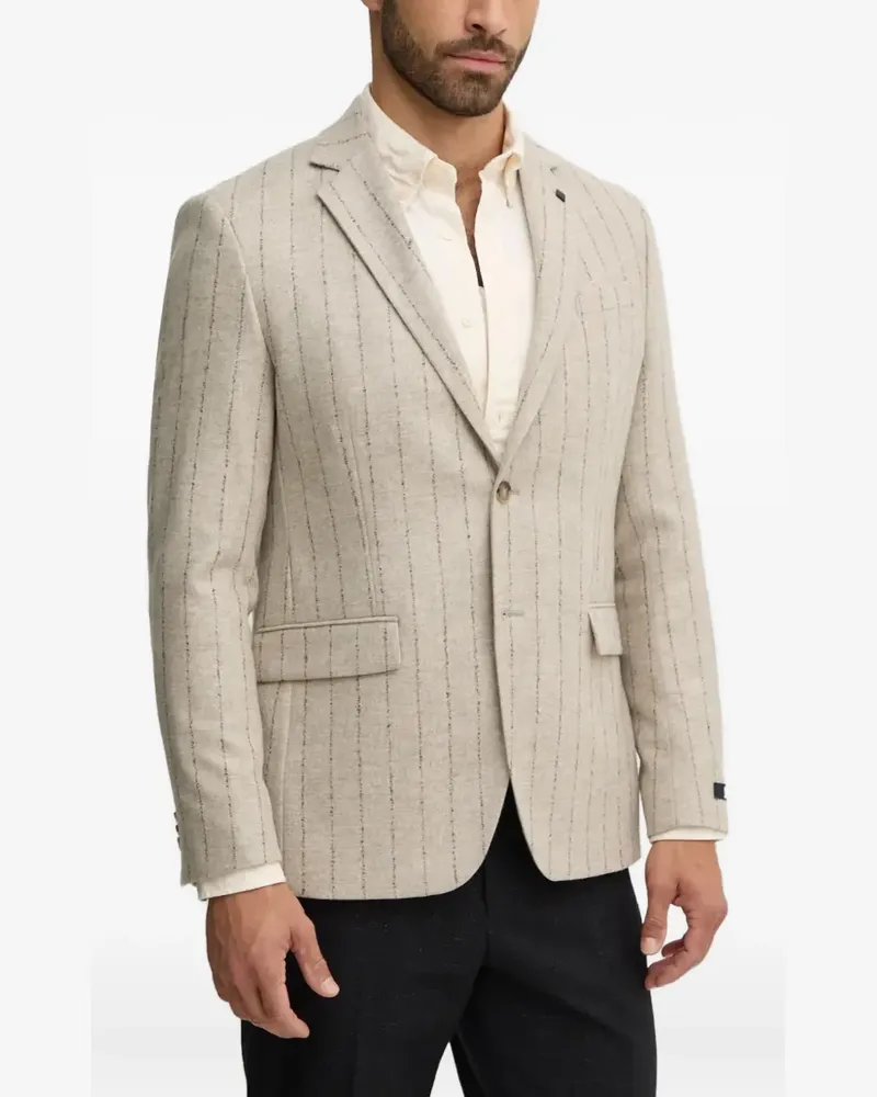 Karl Lagerfeld pinstripe pocket blazer - Nude Nude