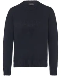 Prada Pullover mit Logo-Stickerei Schwarz