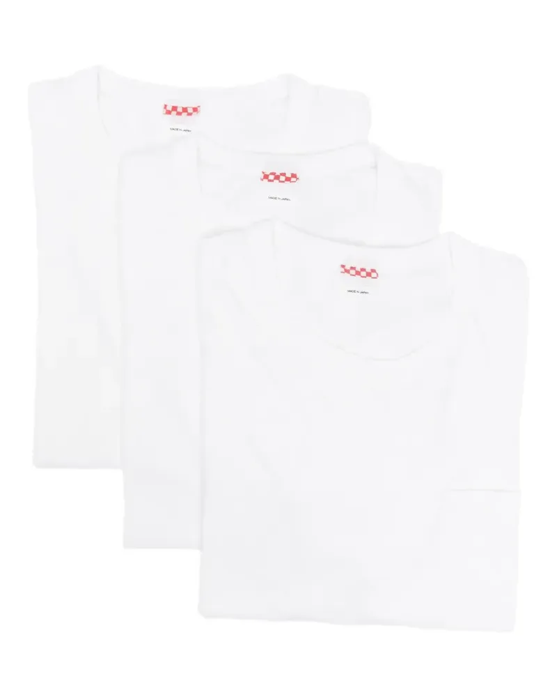 Visvim Sublig Jumbo II pocket T-shirt (set of three) - Blau Blau
