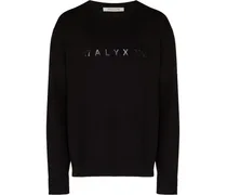Sweatshirt mit Logo-Print - Schwarz