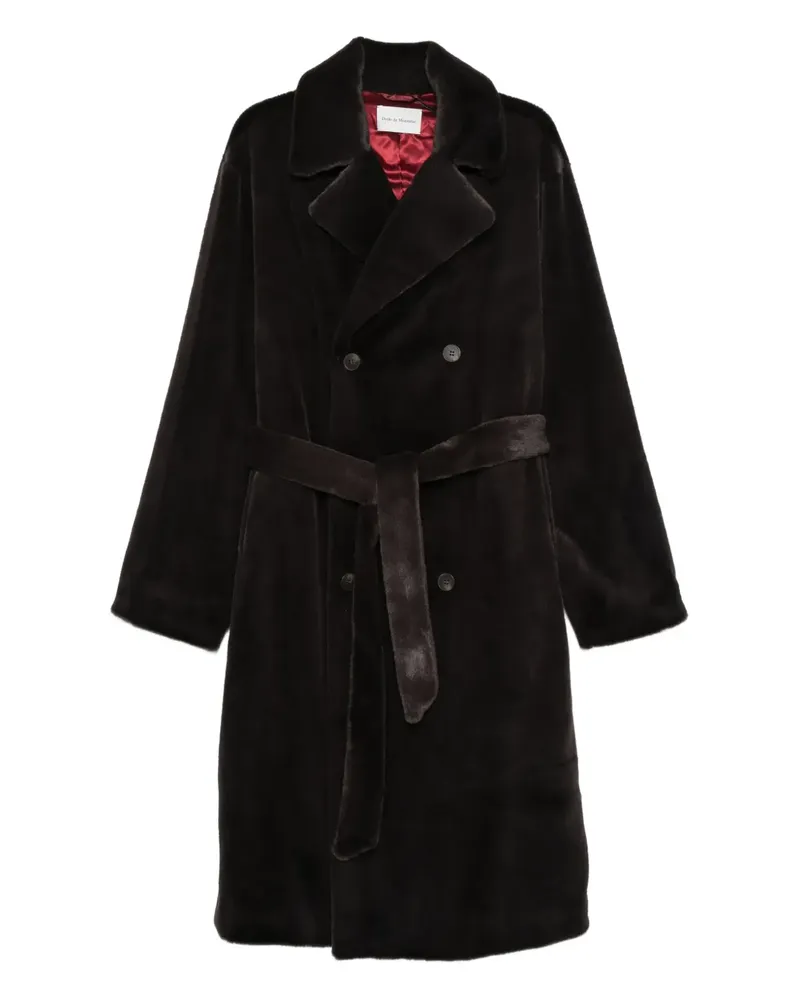 Drôle de Monsieur Doppelreihiger Mantel mit Gürtel - Braun Braun