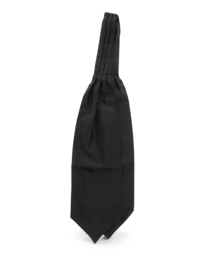 Corneliani polka-dot silk tie - Schwarz Schwarz