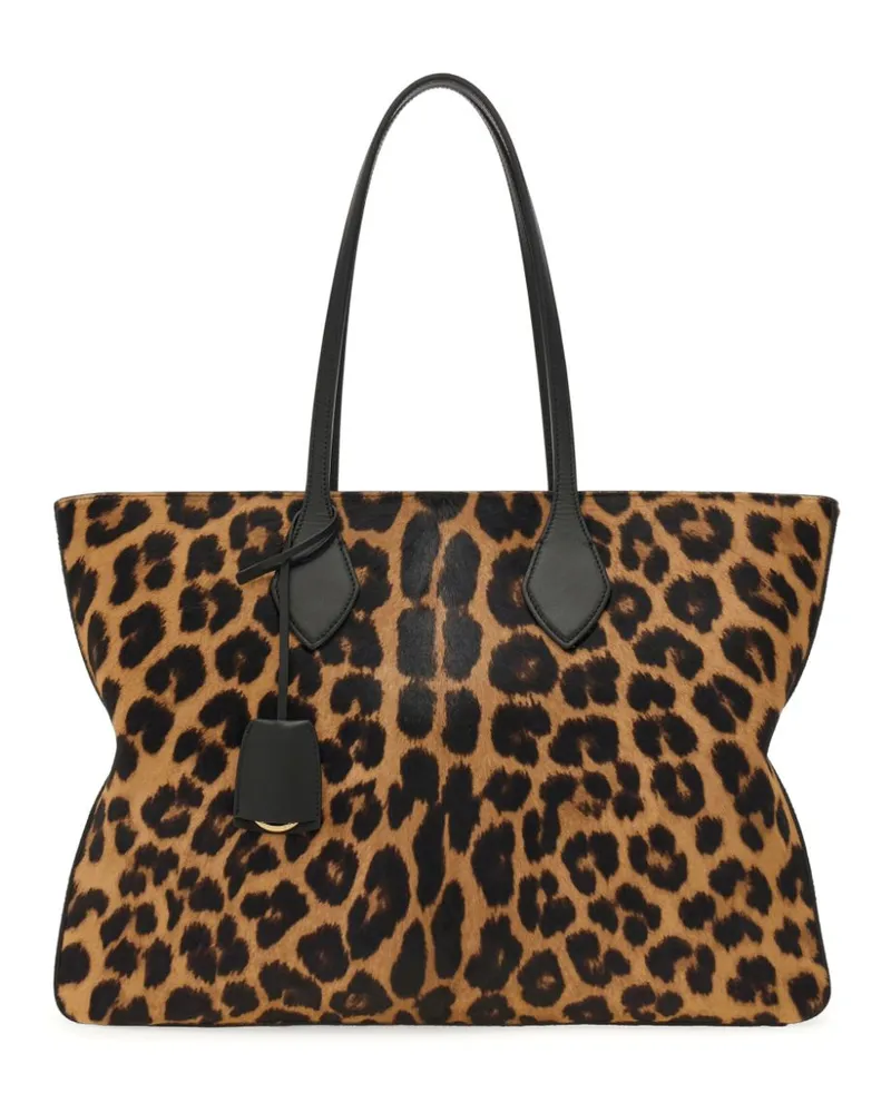 Ferragamo Handtasche mit Animal-Print - Braun Braun