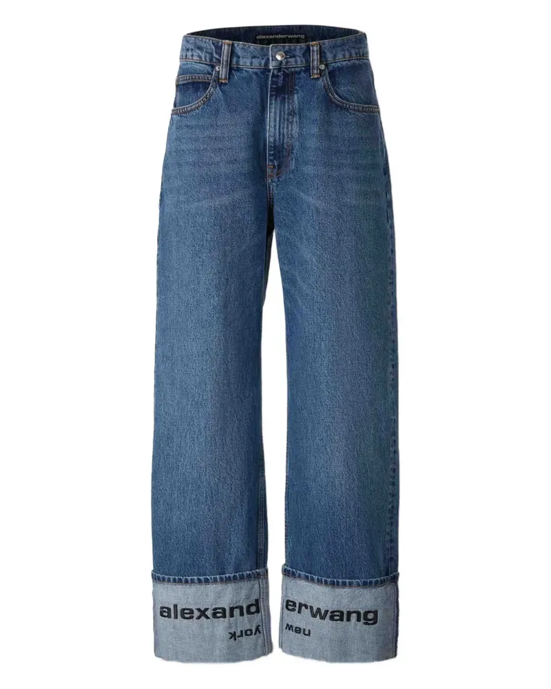Alexander Wang Jeans mit umgeschlagenen Bündchen - Blau Blau