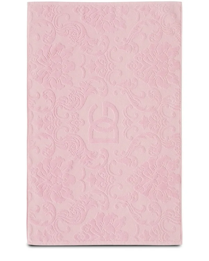 Dolce & Gabbana Badematte aus Frottee - Rosa Rosa
