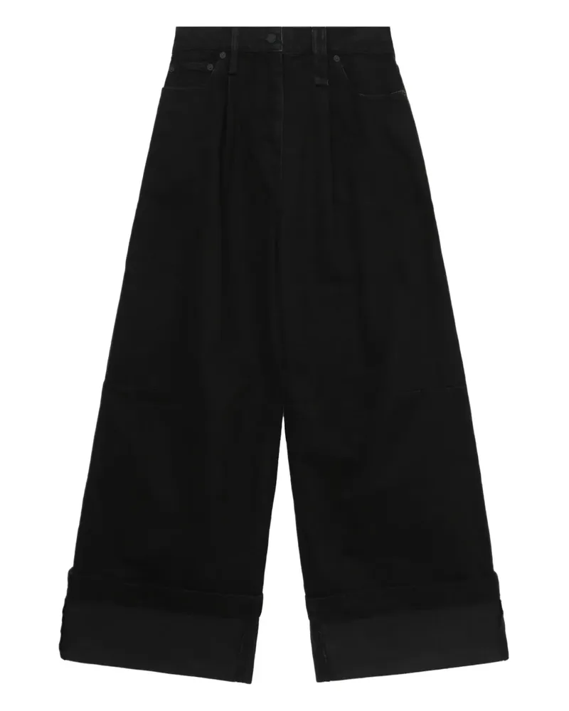Simone Rocha Jeans mit weitem Bein - Schwarz Schwarz