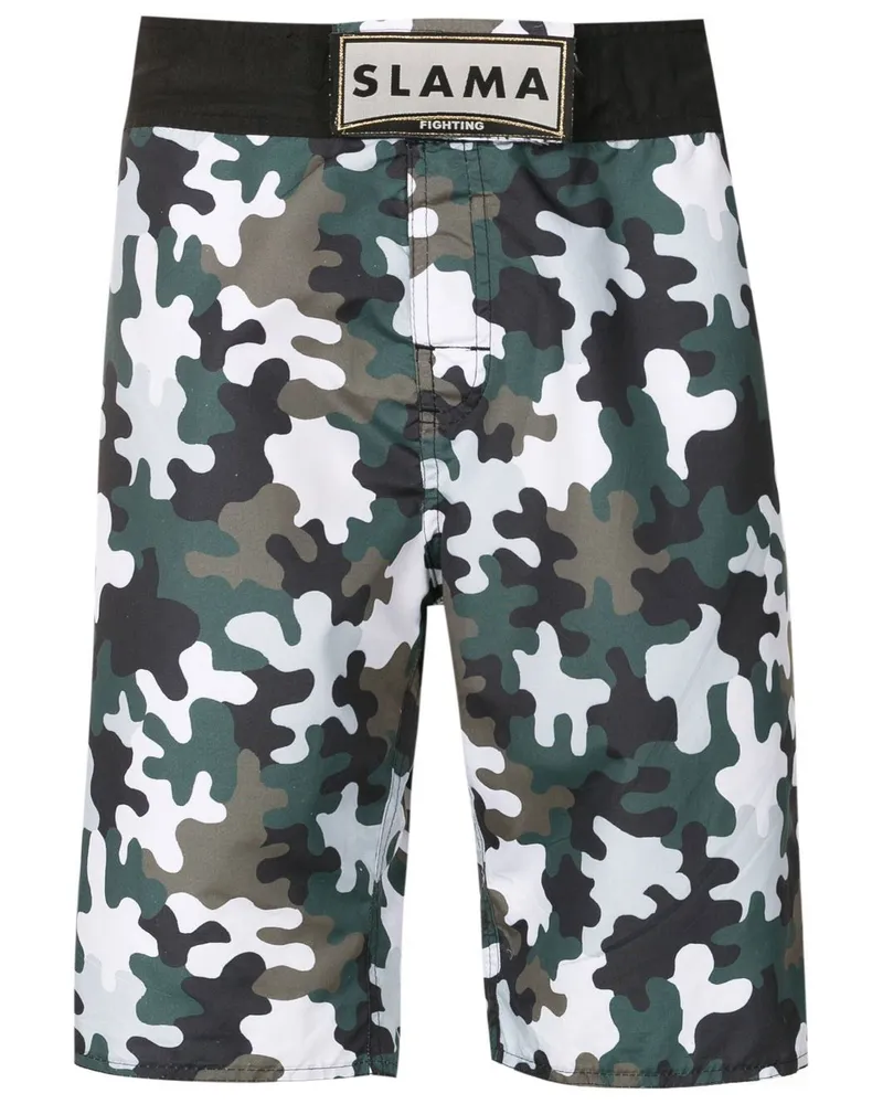 Amir Slama Bermudas mit Camouflage-Print - Mehrfarbig Mehrfarbig