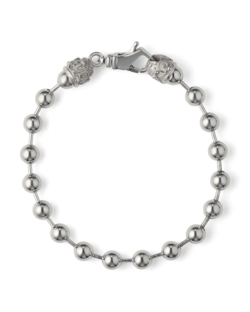 Emanuele Bicocchi Kettenarmband mit Perlen - Silber Silber
