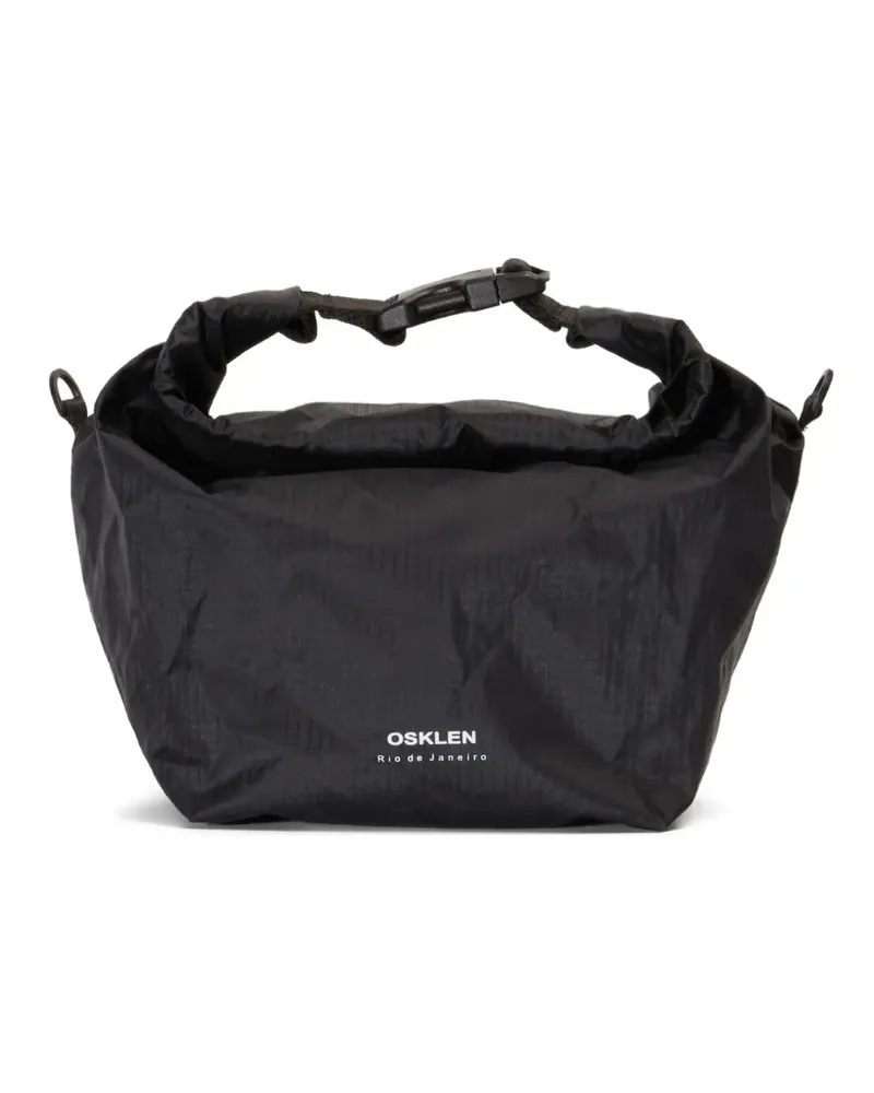 Osklen Reißverschlusstasche mit Schnallenverschluss - Schwarz Schwarz