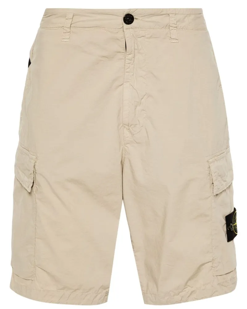 Stone Island Cargo-Shorts mit Kompass-Patch - Nude Nude