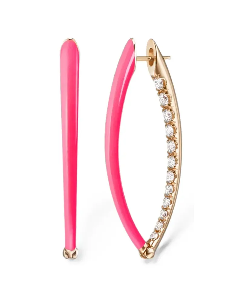 Melissa Kaye Cristina diamond earrings - Gold Gold