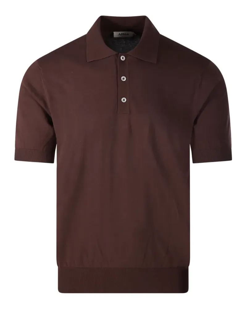 Altea Poloshirt mit Knopfleiste - Braun Braun