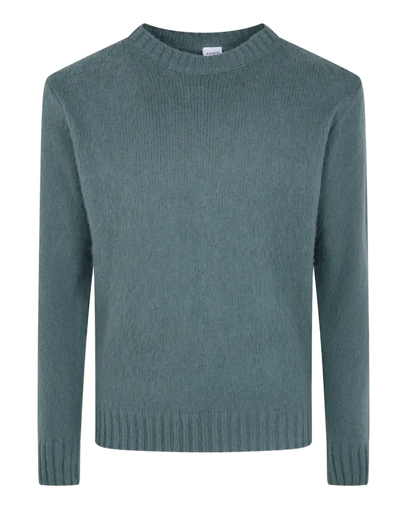 ASPESI Pullover mit gerippten Details - Grün Grün