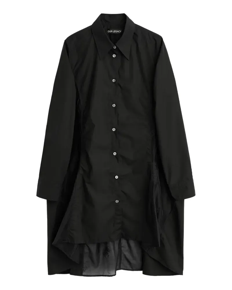 Our Legacy Flux embroidered shirt - Schwarz Schwarz