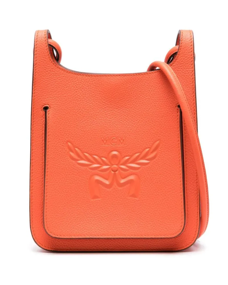 MCM Mini Himmel Hobo Umhängetasche Orange