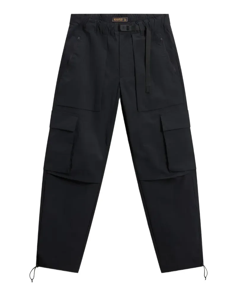 Woolrich Cargohose mit Ripstop-Struktur - Schwarz Schwarz