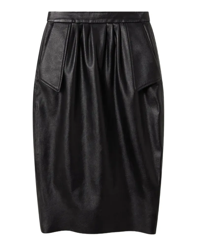Stella McCartney Bleistiftrock mit Falten - Schwarz Schwarz