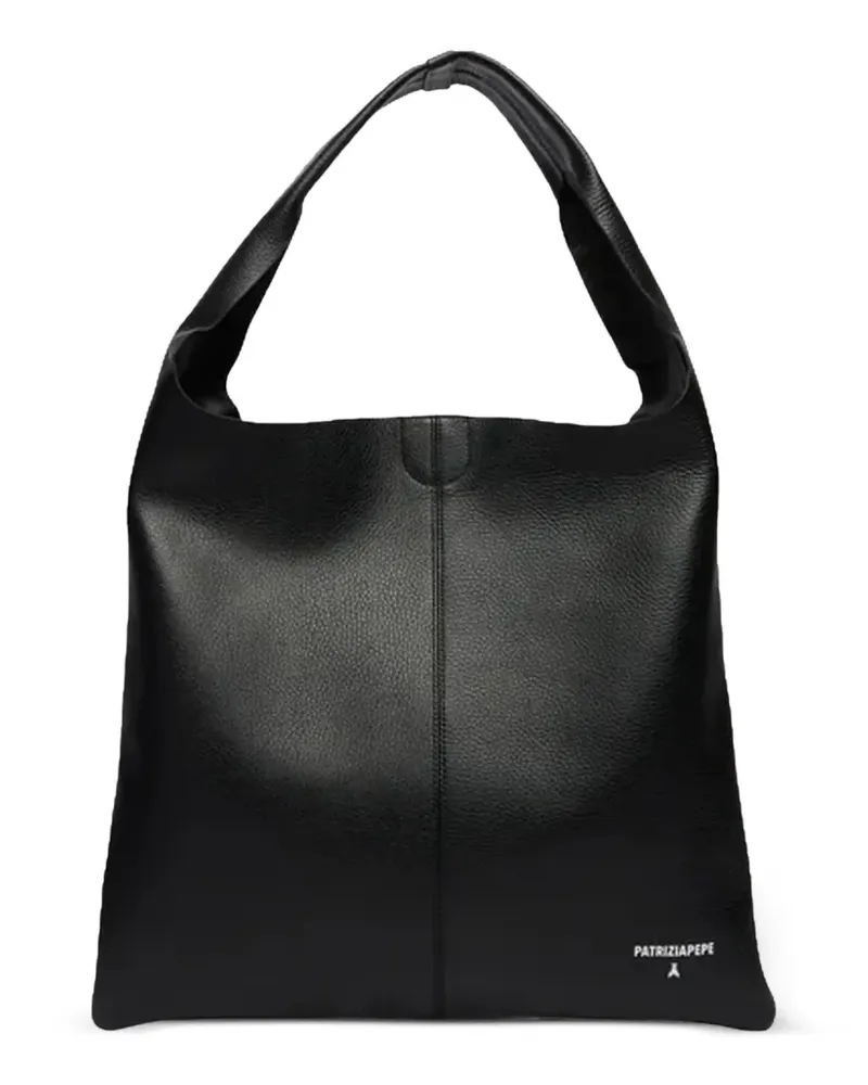 Patrizia Pepe textured tote bag - Schwarz Schwarz