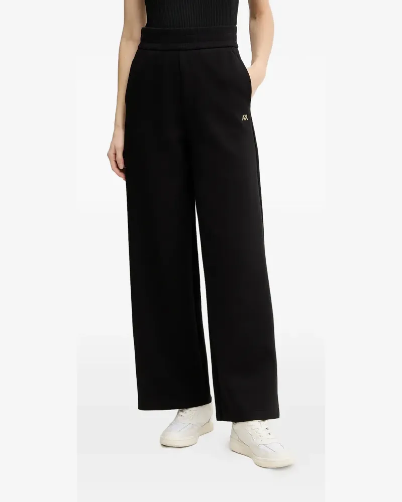 Armani Exchange Jogginghose mit Logo - Schwarz Schwarz