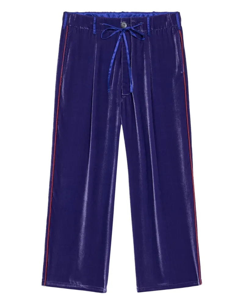 Pierre-Louis Mascia Bundfaltenhose mit Seitenstreifen - Violett Violett