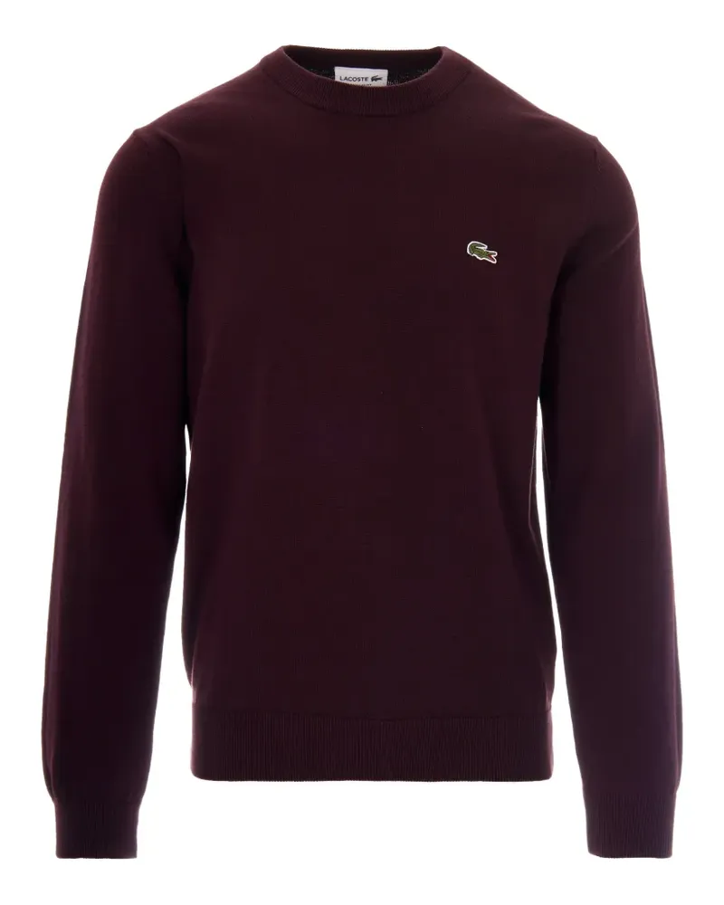 Lacoste Pullover mit Logo-Patch - Rot Rot