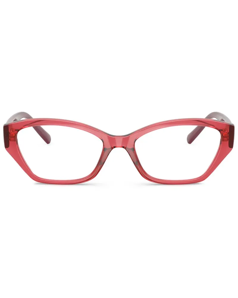 Vogue Brille mit geometrischem Gestell - Rot Rot