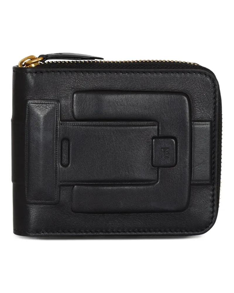 Balmain Anthem Portemonnaie - Schwarz Schwarz