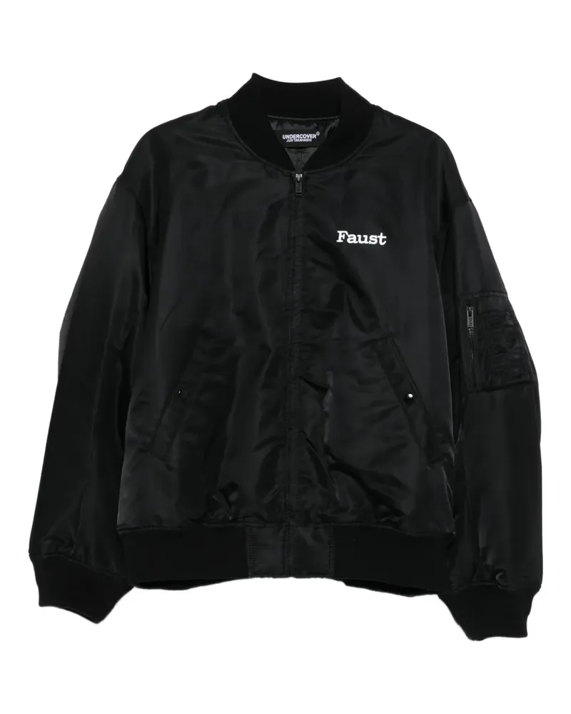 Undercover Bomberjacke mit Faust-Print - Schwarz Schwarz