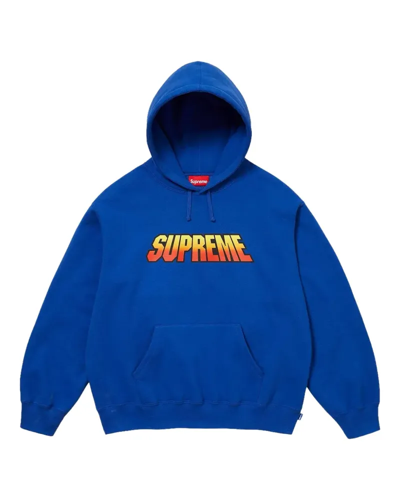 Supreme Being gradient logo-print hoodie - Blau Blau