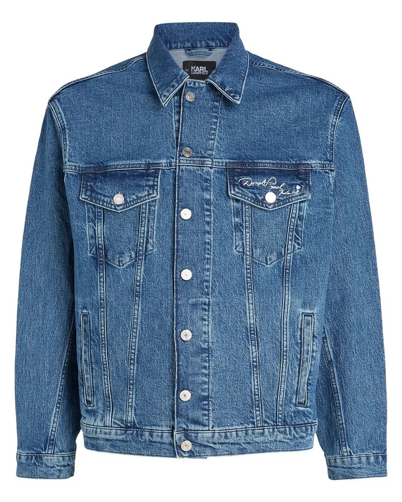 Karl Lagerfeld x Disney Jeansjacke - Blau Blau