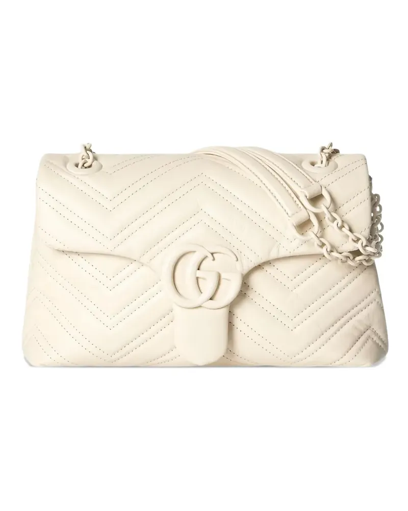 Gucci small logo-plaque cross body bag - Nude Nude