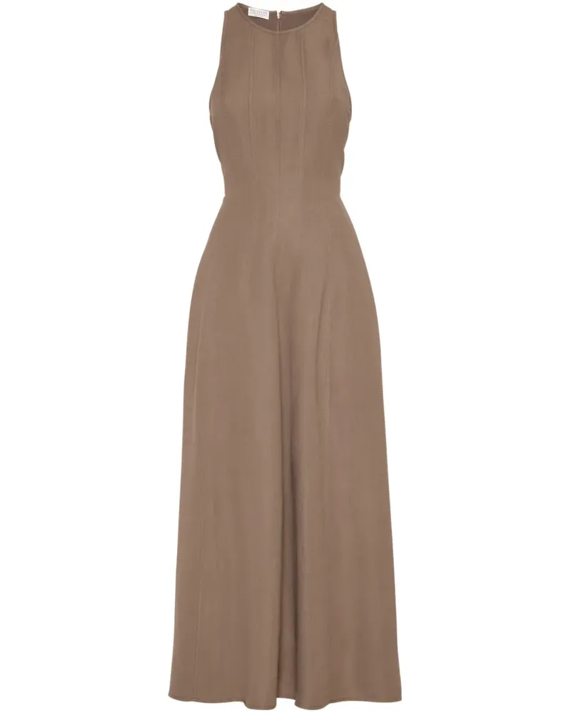Brunello Cucinelli Ausgestelltes Kleid - Braun Braun