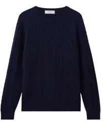 Pringle of Scotland Pullover mit Zopfmuster Blau