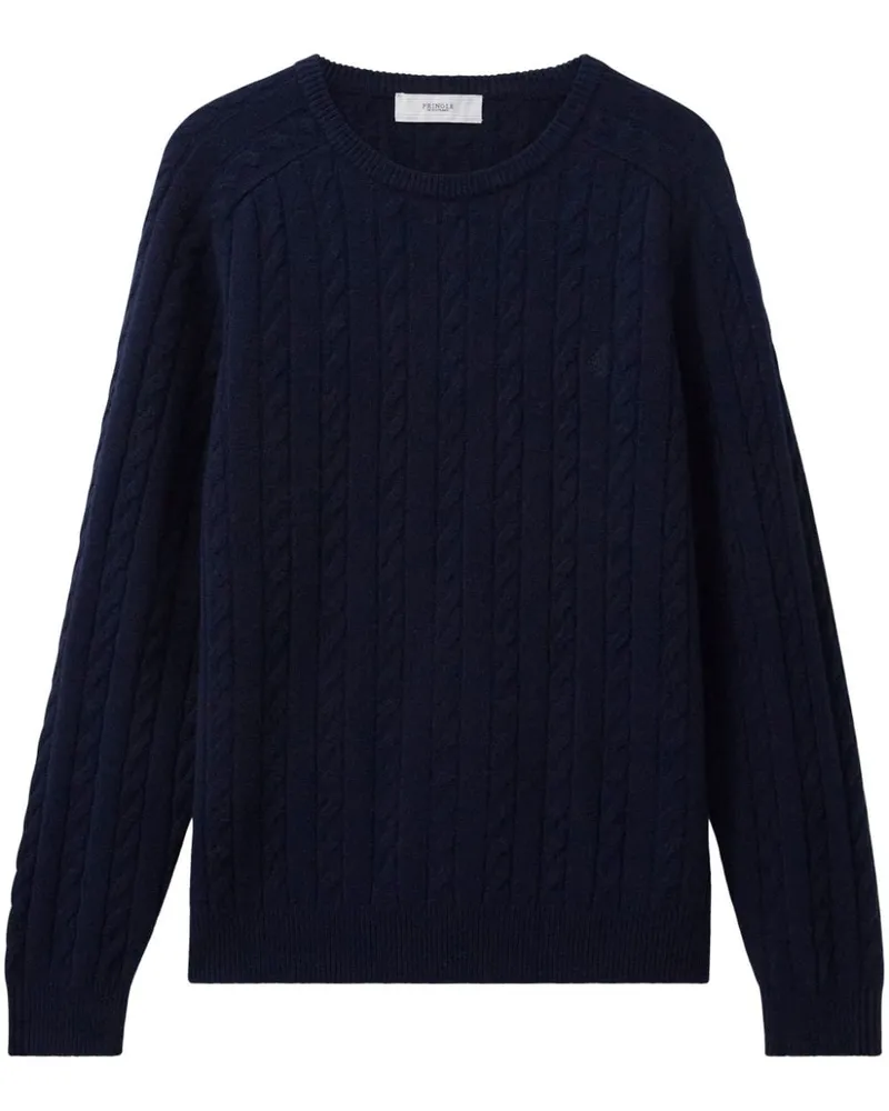Pringle of Scotland Pullover mit Zopfmuster - Blau Blau