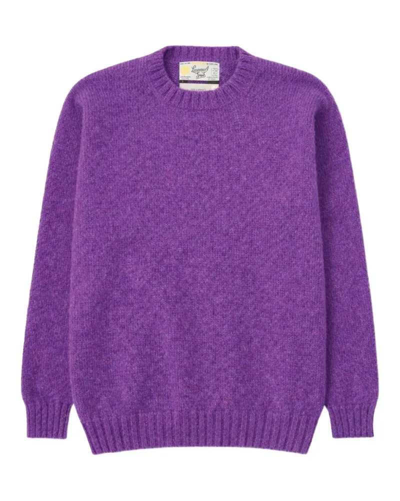 Fortela Shetland crew neck sweater - Violett Violett
