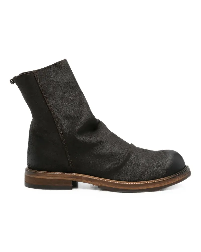 LEQARANT Bomber23 zip-up boots - Braun Braun