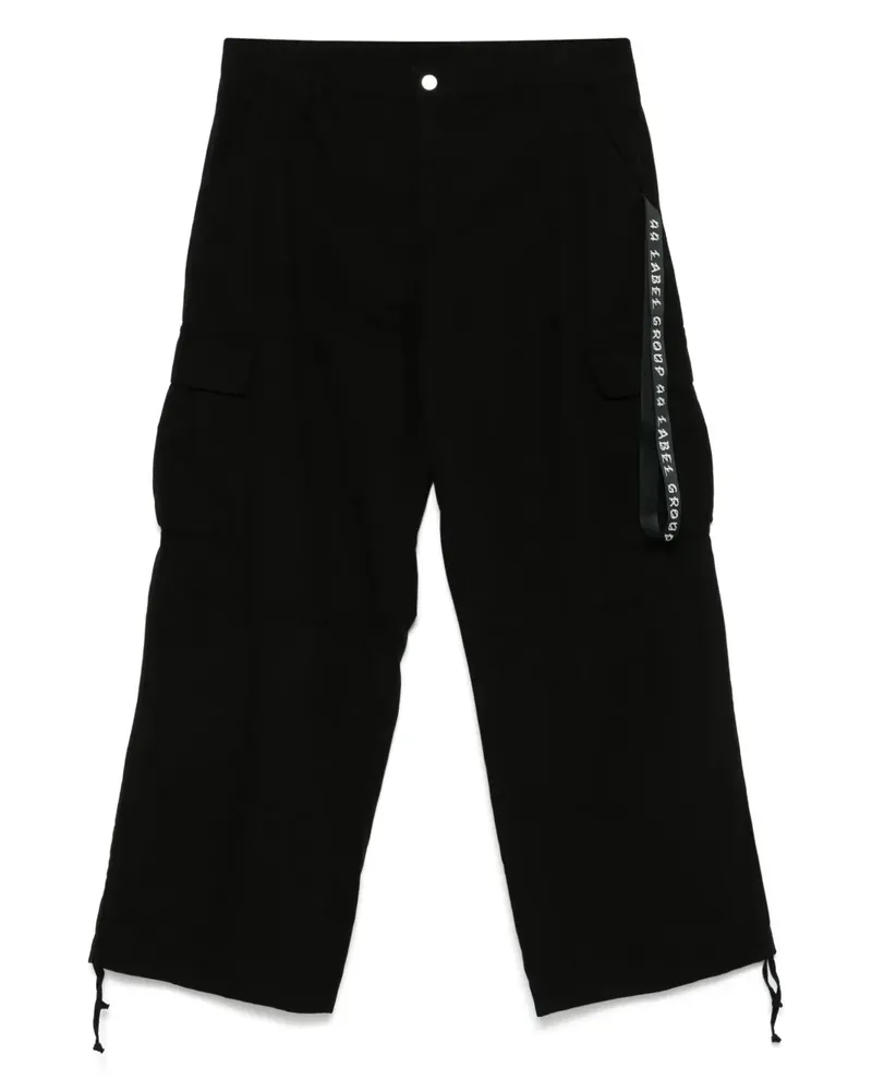 44 LABEL GROUP Lizard Cargohose - Schwarz Schwarz