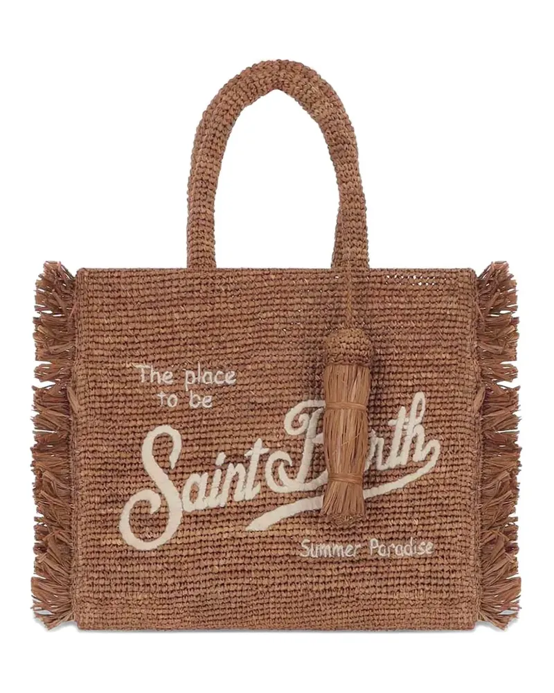 MC2 Saint Barth Colette fringed tassel tote bag - Braun Braun