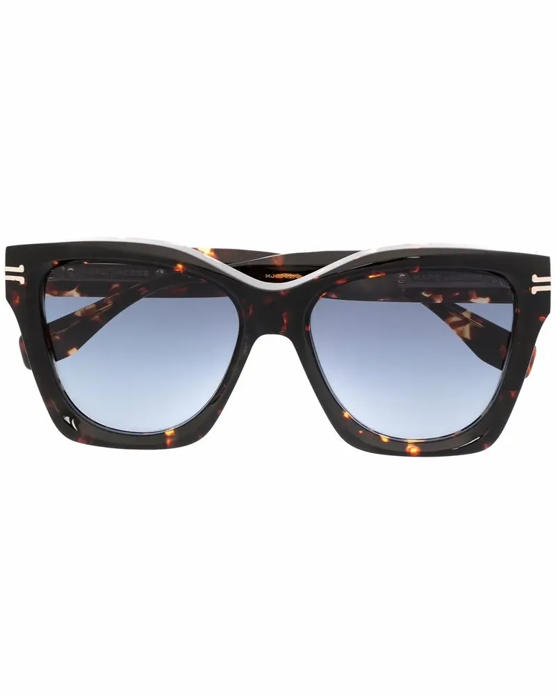Marc Jacobs Eckige Sonnenbrille in Schildpattoptik - Braun Braun