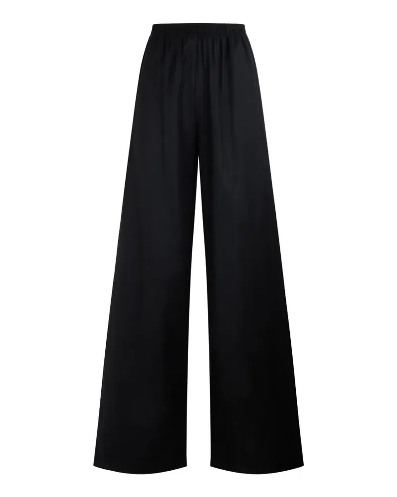 Fabiana Filippi elasticated wide-leg trousers - Schwarz Schwarz