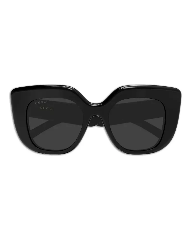 Gucci Cat-Eye-Sonnenbrille im Oversized-Look - Schwarz Schwarz