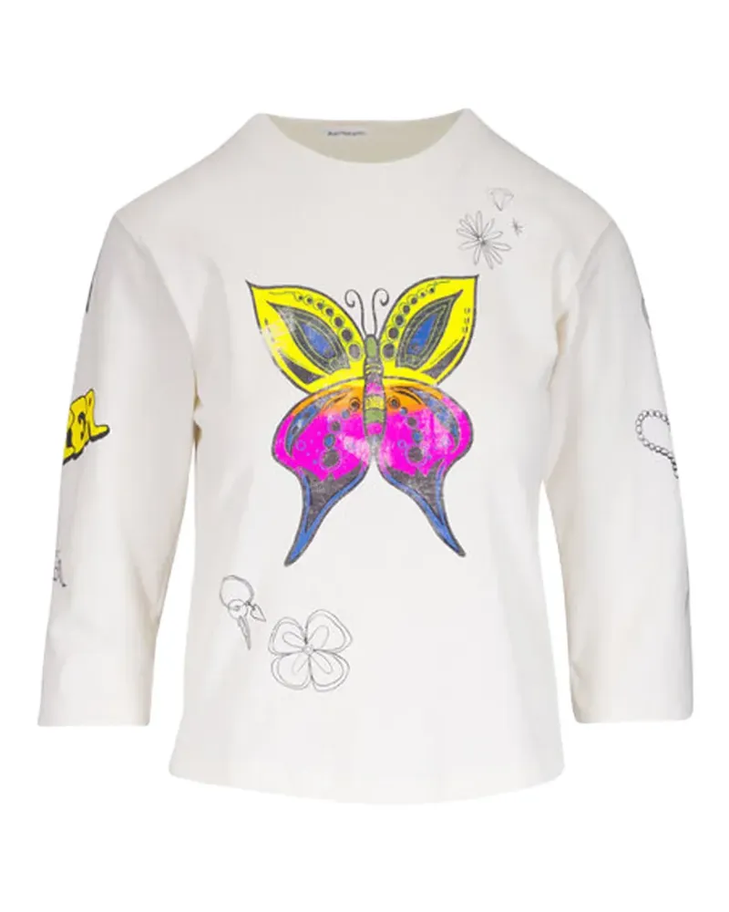 Mother The Better Half graphic T-shirt - Weiß Weiß