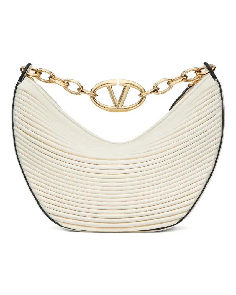 Valentino Garavani Kleine VLogo Moon Tasche - Weiß Weiß