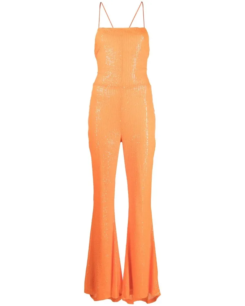ROTATE Birger Christensen Jumpsuit mit Pailletten - Orange Orange