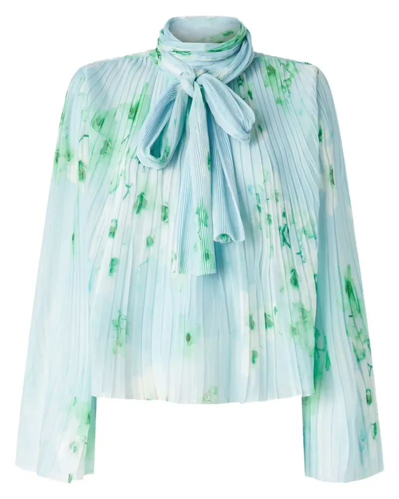 Pinko Bluse mit Blumen-Print - Blau Blau
